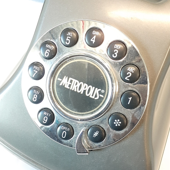 Metropolis Conair Rotary Push Button Style Phone With 2Wire DSL Filter - Picture 2 of 16